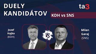 Duely kandidátov: Jozef Hajko (KDH) vs Milan Garaj (SNS)