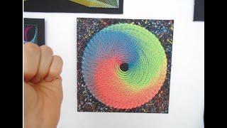 string art tornado por jorge de la tierra