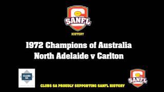 1972 Champions of Australia match - North Adelaide v Carlton