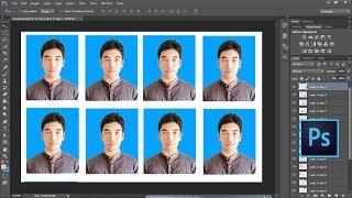 How To Create a Complete Passport Size Photo in Photoshop cs6/cc