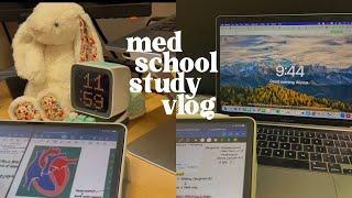 med school study vlog  | heart physics, spirometer lab, lots of due dates