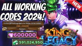 ALL ️ NEW WORKING CODES 2024 | KING LEGACY CODES | ROBLOX KING LEGACY CODES