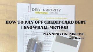 HOW TO PAY OFF CREDIT CARD DEBT | SNOWBALL METHOD | NOVEMBER 2023 | DEBT FREE JOURNEY