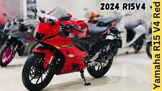 2024 Yamaha R15 V4 Metallic Red Full Detailed Review ️ Price & Features  Better Than RS200?