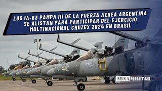 Los IA-63 Pampa de la Fuerza Aérea Argentina se alistan para el Ejercicio CRUZEX en Brasil