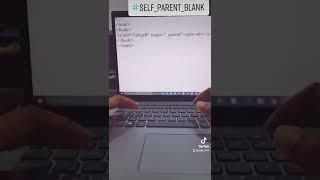 Difference between self, parent and blank of target attribute in html