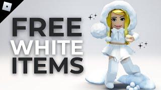 HURRY! GET EVERY WHITE FREE ROBLOX ITEMS 