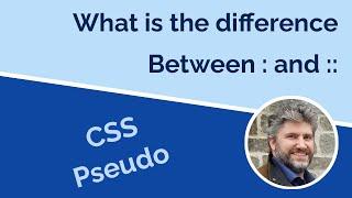 What is the difference between CSS pseudo class and element?