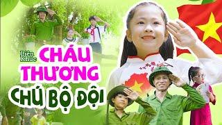 CHÁU THƯƠNG CHÚ BỘ ĐỘI - BÉ KHÁNH VY | Liên Khúc Nhạc Thiếu Nhi Hay Và Ý Nghĩa Nhất - MV 4K