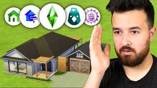 I can only use 1 item from each pack (Sims Build Challenge)