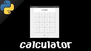 Python calculator app 