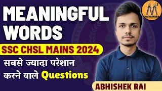 SSC CHSL MAINS 2024 | MOST CONFUSING QUESTIONS OF REASONING | MATHS MANIA