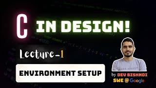 C Basics: Environment Setup