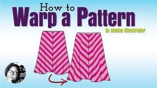 How to Warp a Pattern in a Flat Sketch in Illustrator for Fashion Design