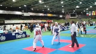 TKD Taekwondo Park Pokal Sindelfingen 2012 - Zweiter Kampf - Tina Neuhaus (GER)