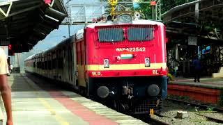 Fresh Looking POHed Valsad WAP-4 with Dadar-Bikaner Weekly Express Skips Kelve Road at MPS !!!!