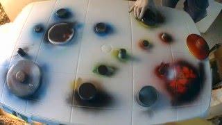 Spray Paint Art ¨Exploring Worlds¨ by Carlos Blázquez