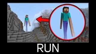 Minecraft wait what meme part 614 (Scary Big Herobrine)