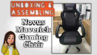 UNBOXING and ASSEMBLING Novus Maverick Gaming Chair