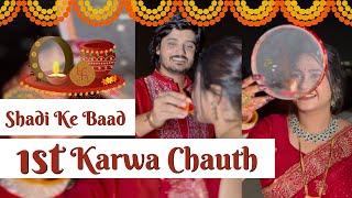 Shadi Ke Baad First Karwa Chauth  #pjdivya #vlog