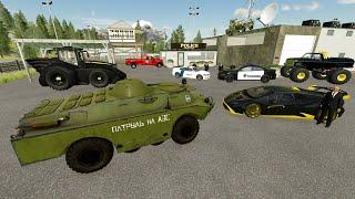 Superhero stops bad guys using army tank | Farming Simulator 22