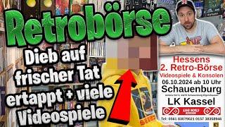 Games-Dieb auf der RETROBÖRSE und viele VIDEOSPIELE  2. Retro Börse 06.10.2024 Kassel im Elgerhaus