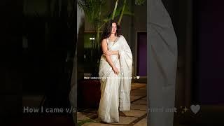 I wore a SILVER Saree  | Jhanvi Bhatia #saree #weddingoutfitideas