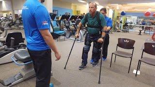 Robotic Exoskeleton Helps Larry Walk Again at Memorial