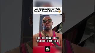 Jon Jones explains why Nate Diaz was removed from Russian TUF spin off #ufc #mma