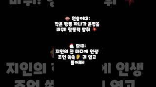 #운세 #운세맛집 #오늘의운세 #행운