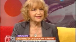 Adriana Puiggrós - Reforma Ley de Educación Superior - TV Pública 17/11/2015