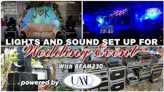 LIGHTS AND SOUND SET UP FOR WEDDING | WITH BEAM230 | 01.21.23 | powered by UMD PRO | Laban Puyatan