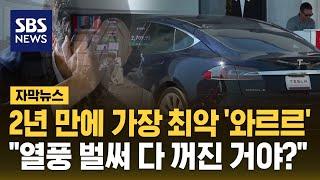 2년 만에 가장 최악 '와르르'…"열풍 벌써 다 꺼진 거야?" 좌절 (자막뉴스) / SBS