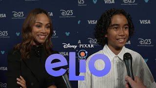 Disney Pixar ELIO movie Zoe Saldaña & Yonas Kibreab interviews at D23 - August 9, 2024 4K