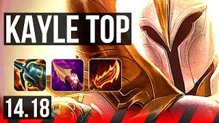 KAYLE vs OLAF (TOP) | Rank 5 Kayle, 66% winrate, 11/2/6, Legendary | BR Challenger | 14.18