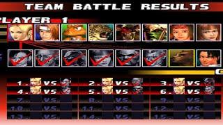 Tekken 3 Team Battle Mode - Gameplay