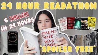 I Read 6 Thrillers In 24 Hours | 24 Hour Readathon Vlog | Spoiler Free