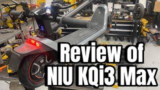 Scooter Mechanic Review of NIU KQi3 Max