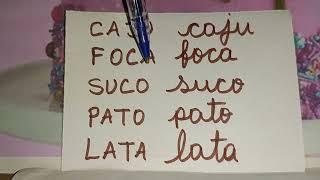 REFORÇO COM O TIO CLÁUDIO!LEITURA E ESCRITA DE PALAVRAS!
