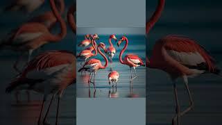 “The Truth About Flamingos: They’re Not Actually Pink!”. #shorts #animals