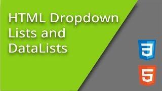 HTML Dropdown Lists and DataLists