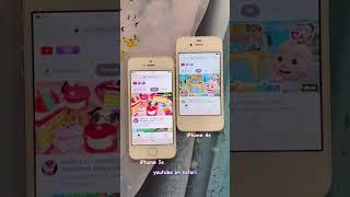 iPhone 5s vs iPhone 4s in 2022 open youtube on safari #shorts