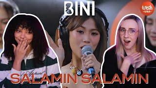 COUPLE REACTS TO BINI | "Salamin, Salamin" LIVE on the Wish USA Bus