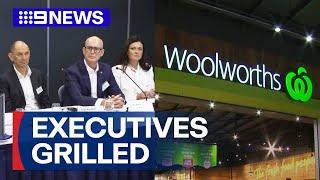 Woolworths executives grilled at watchdog's inquiry | 9 News Australia