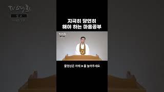 지극히 당연히 해야 하는 마음공부 #원음방송 #tv예회 #원불교 #설교 #이대진교무 #무시선 #마음공부 #허공 #청정 #진공 #마음 #묘유 #대종경 #상시응용주의사항