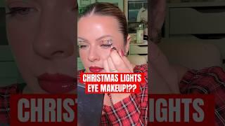 Holiday Lights EYE MAKEUP!? Too cute!! vc: Breyonna Faye #christmas #holidaymakeuptutorial