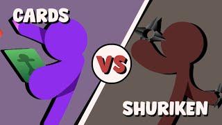 Supreme Duelist Stickman Animation: Card vs Shuriken