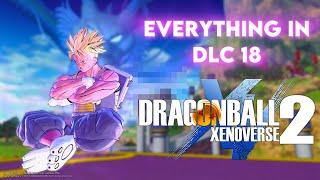 ALL CLOTHES, MOVES, AND CHARACTERS IN DLC 18 | Dragon Ball Xenoverse 2