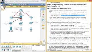 9.3.1.1 Packet Tracer - Configuring ASA Basic Settings and Firewall Using CLI