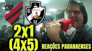 REAÇÕES DOS PARANAENSES na ELIMINADOS pelo VASCO ATHLETICO PR 2(4X5)1 VASCO DA GAMA